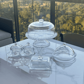 Kit para Mesa Posta Premium de Cristal Linha Pearl 6 Peças